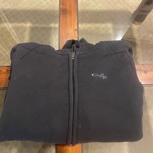 Oakley Men's Zip-Up Black Sweater